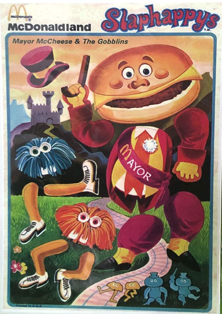 70年代　マクドナルドランド　ゴブリン　フライガイ　ポスター　ディスプレイ McDonald's マクドナルド 1970年代製【ロナルドマクドナルド