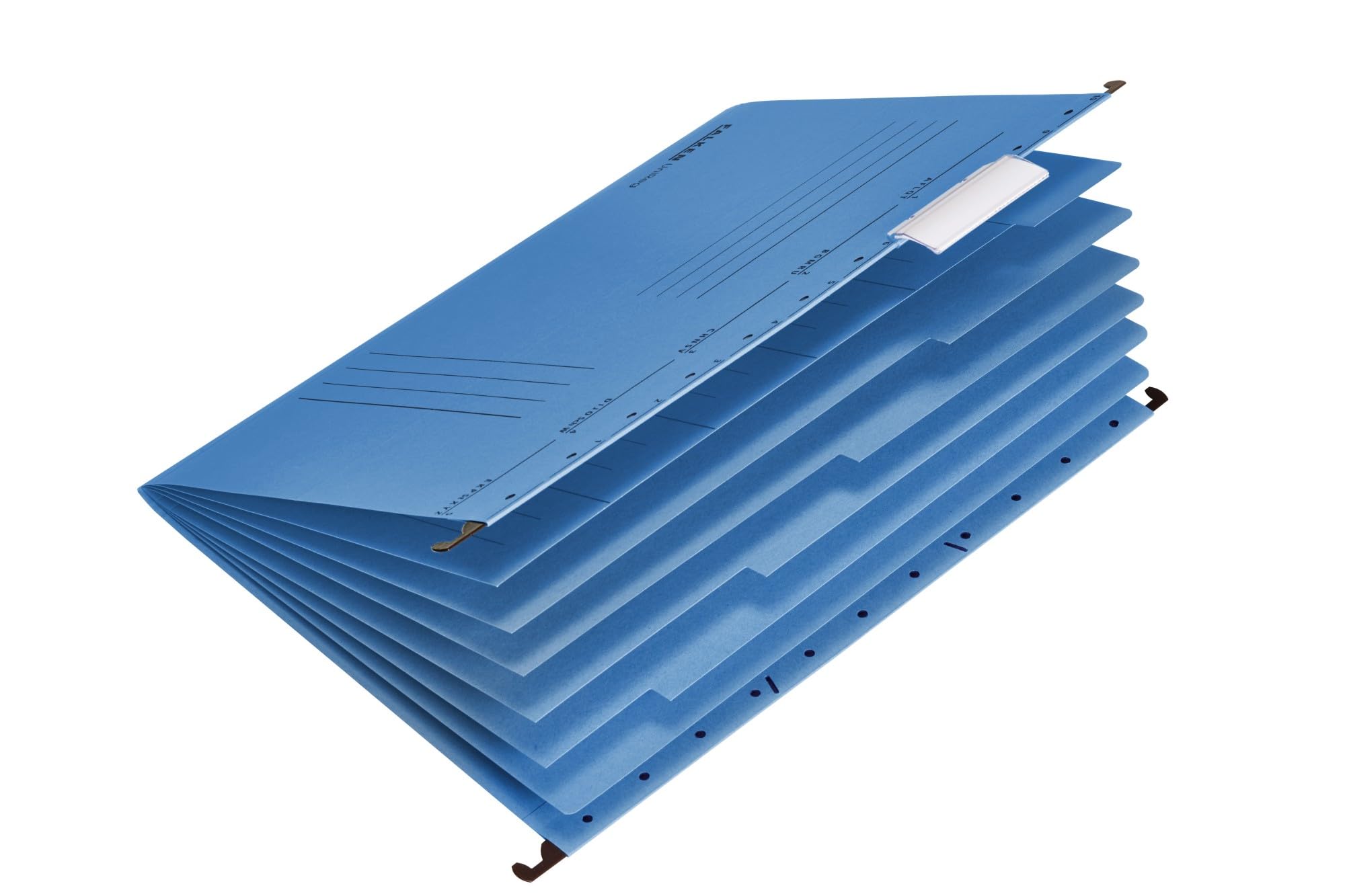 Original Falken 20er Pack Projektmappe und Personalmappe UniReg. Made in Germany. Aus Recycling-Karton für DIN A4 seitlich offen blau Blauer Engel Personalakte Personalhefter für die lose Blatt-Ablage