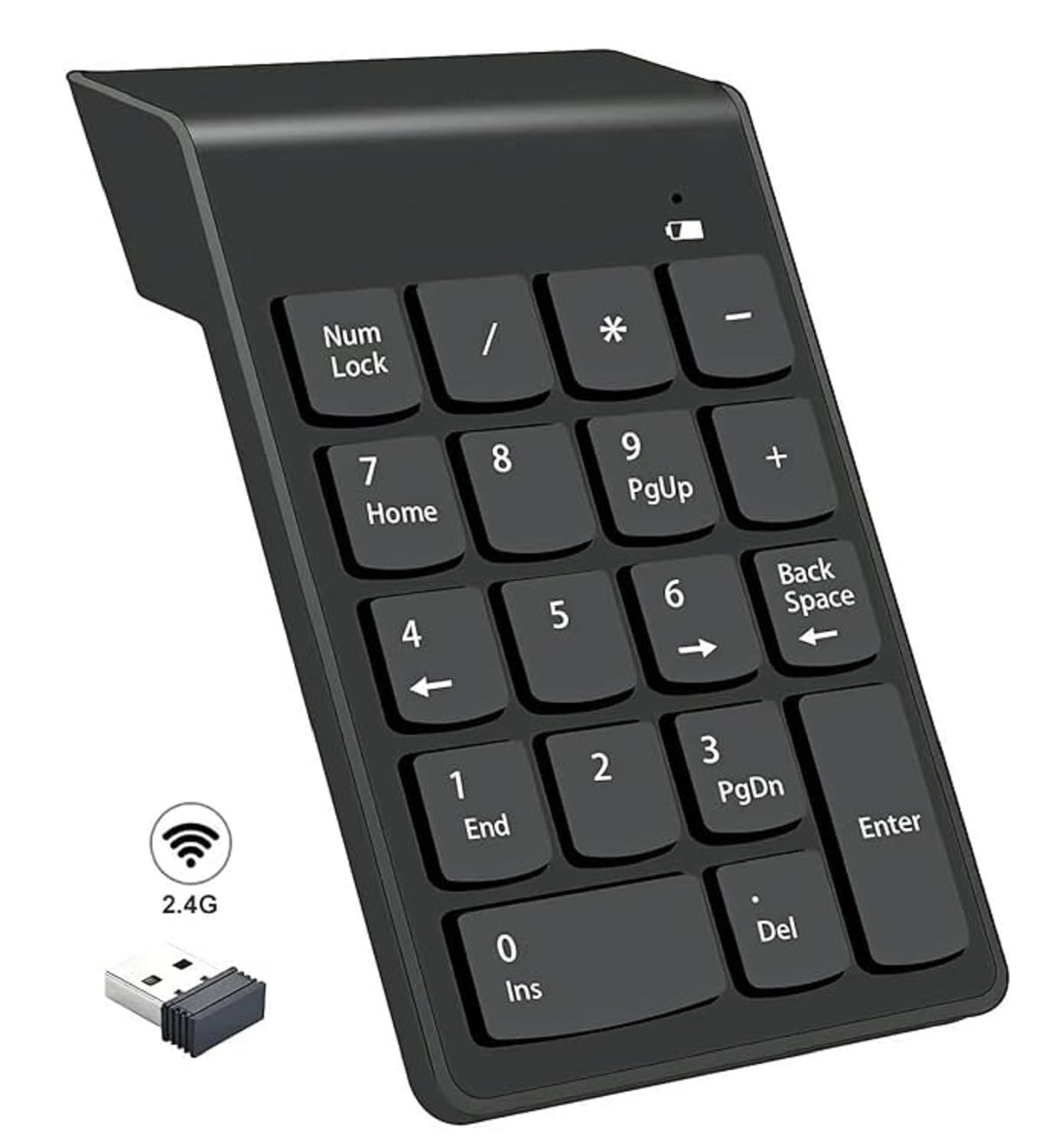 EKRAJ USB 2.0 Wireless Numeric Keypad Slim Mini Number Pad Digital Keyboard 18 Keys Numpad for iMac/Mac Pro/MacBook/MacBook Air/Pro Laptop PC Notebook Desktop (B0DF81TXBT) Amazon Price History, Amazon Price Tracker