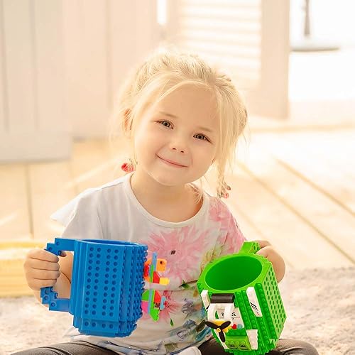 Miniatura 7 de Taza con diseño de bloques de construcción con 3 paquetes de bloques para armar tu mismo regalo ideal diversión de fiesta de niños, navidad,