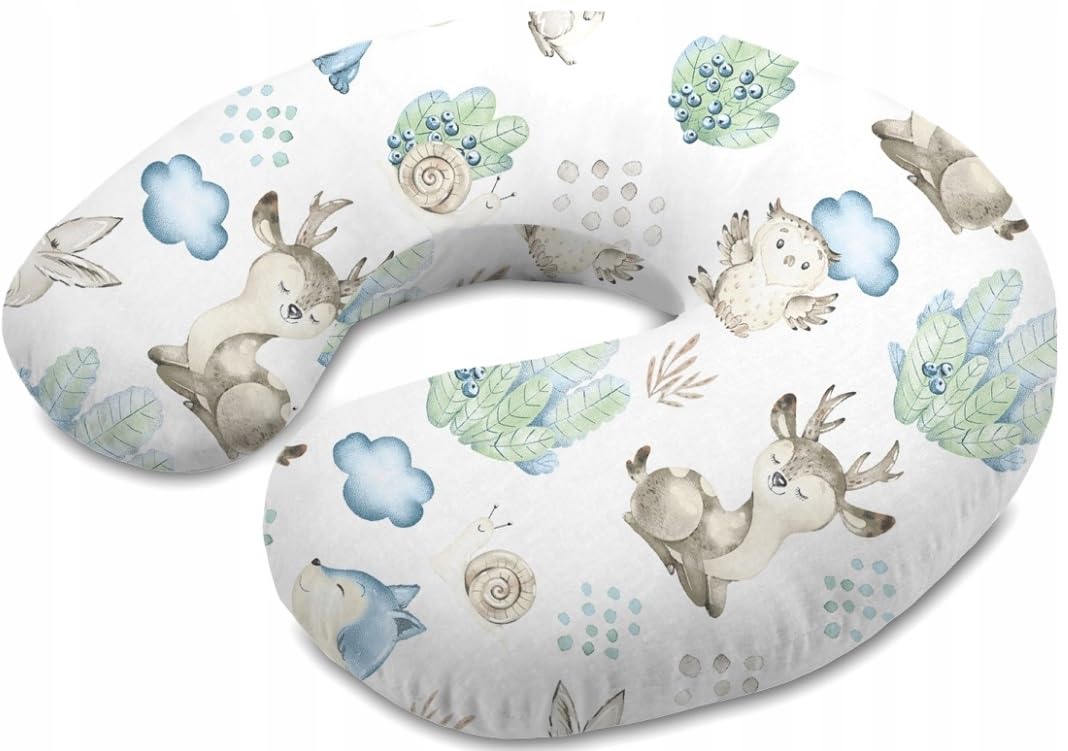 Babymam Wolf In The Forest Support Cover Feeding Pillow Baby Nursing Breastfeeding Pregnancy- Only Cover