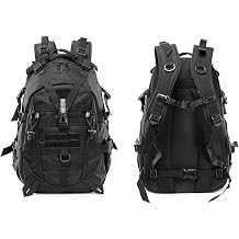 Military Tactical Backpack,25L Army 3 Days Assault Pack Bag,Outdoor Tactical Bag Backpack for Men,Molle Rucksack Waterproof Black