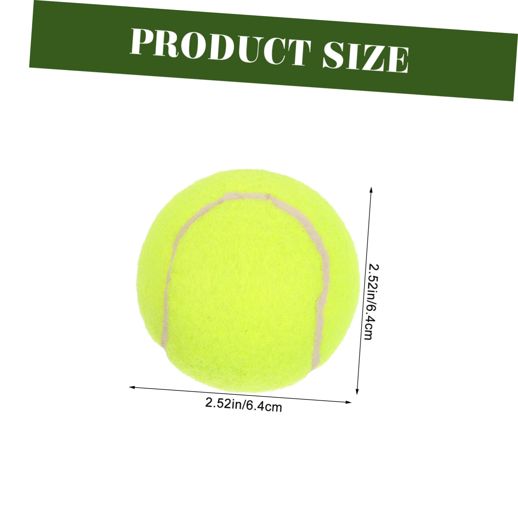 HOLIDYOYO 3Pcs Tennis Balls for Self Training Durable Professional Practice Balls for Improving Reflexes and Coordination for Beginners and Present Giving