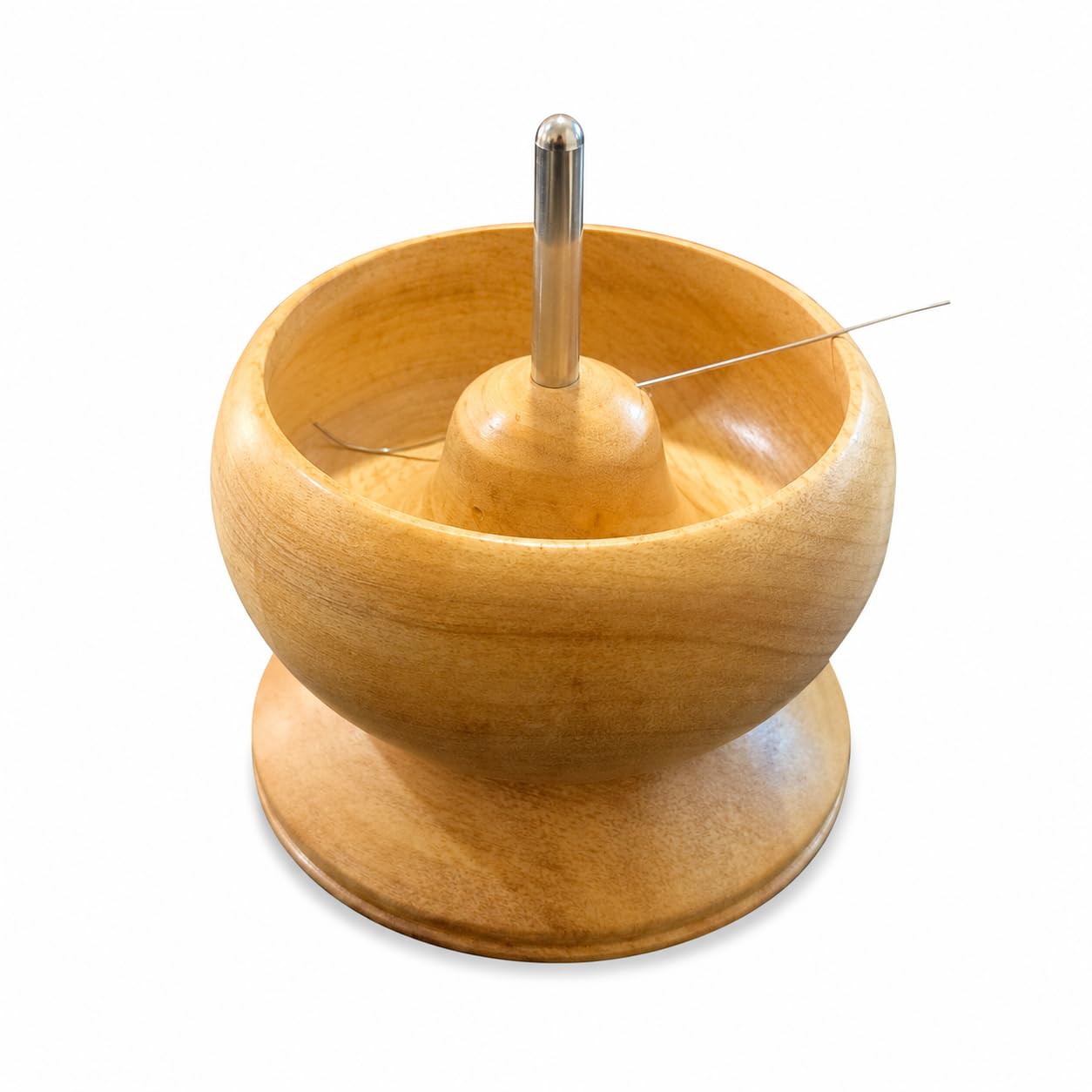 LAXMI Vijay Wood Works Premium Wooden Bead Spinner with Stainless Steel Needle, Jewellery Making Tool, Standard Size-image-4