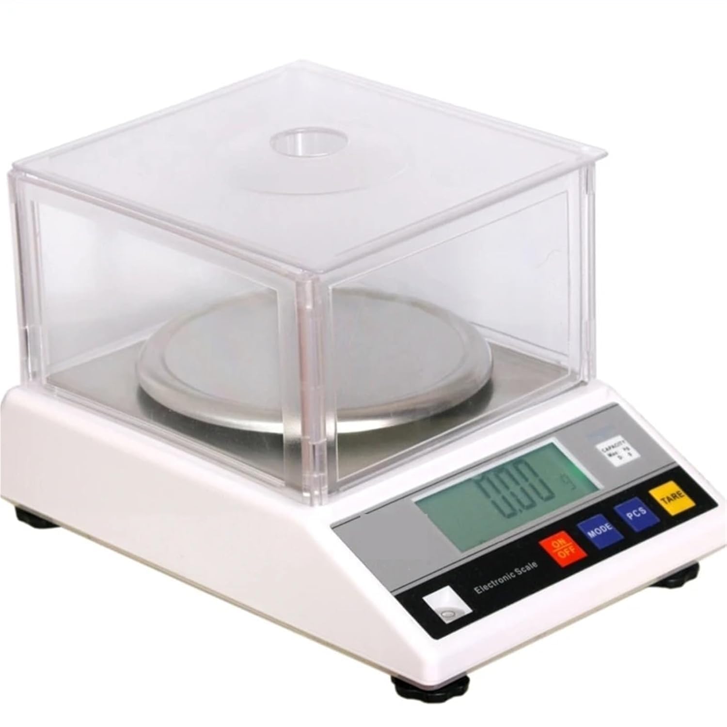 KGLHJDY Digital Scales, 0.01g- 600g Big Size Digital Electronic Jewelry Gram Gold Coin Bench Weight Balance, 2kg Windshield Level Bubble Scales(600gx0.01g)