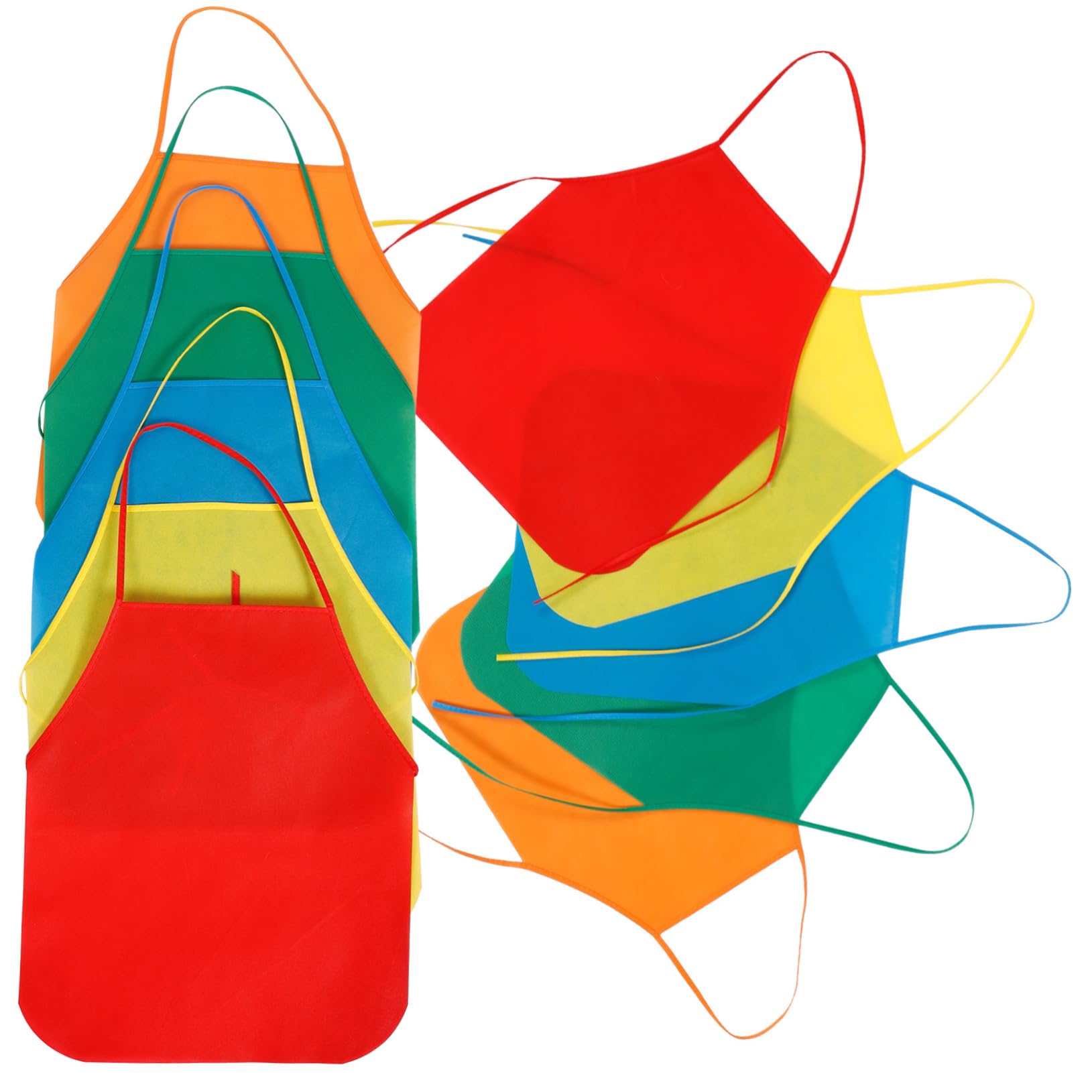 40 pièces tablier de bricolage for enfants artisanat tablier décoratif for enfants tabliers d'art de peinture tablier for la cuisson tablier de dîner tabliers de dessin tablier multi-usage tissu non t