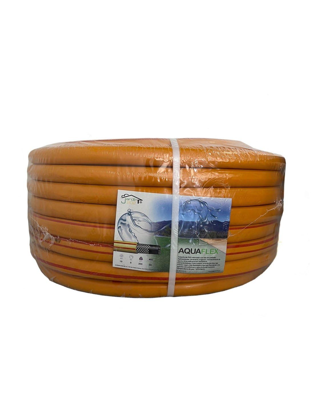 JARDIN202 - JARDIN202 - Manguera Aquaflex | Maguera para riego de jardín | Fuerte y resistente | 25 Metros | 20mm