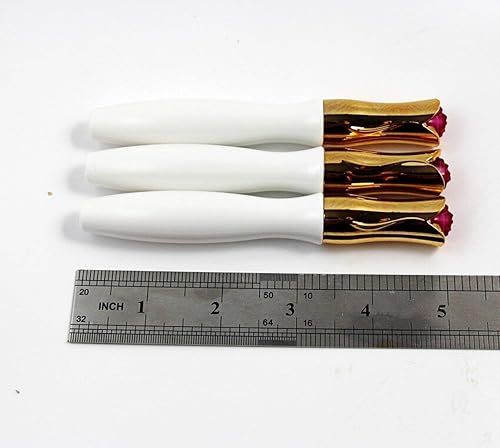 ZHONGJIUYUAN 3 Pieces Rose Stlye Empty Eyelashes Mascara Tube Container Vials With Plug Makeup Accessories