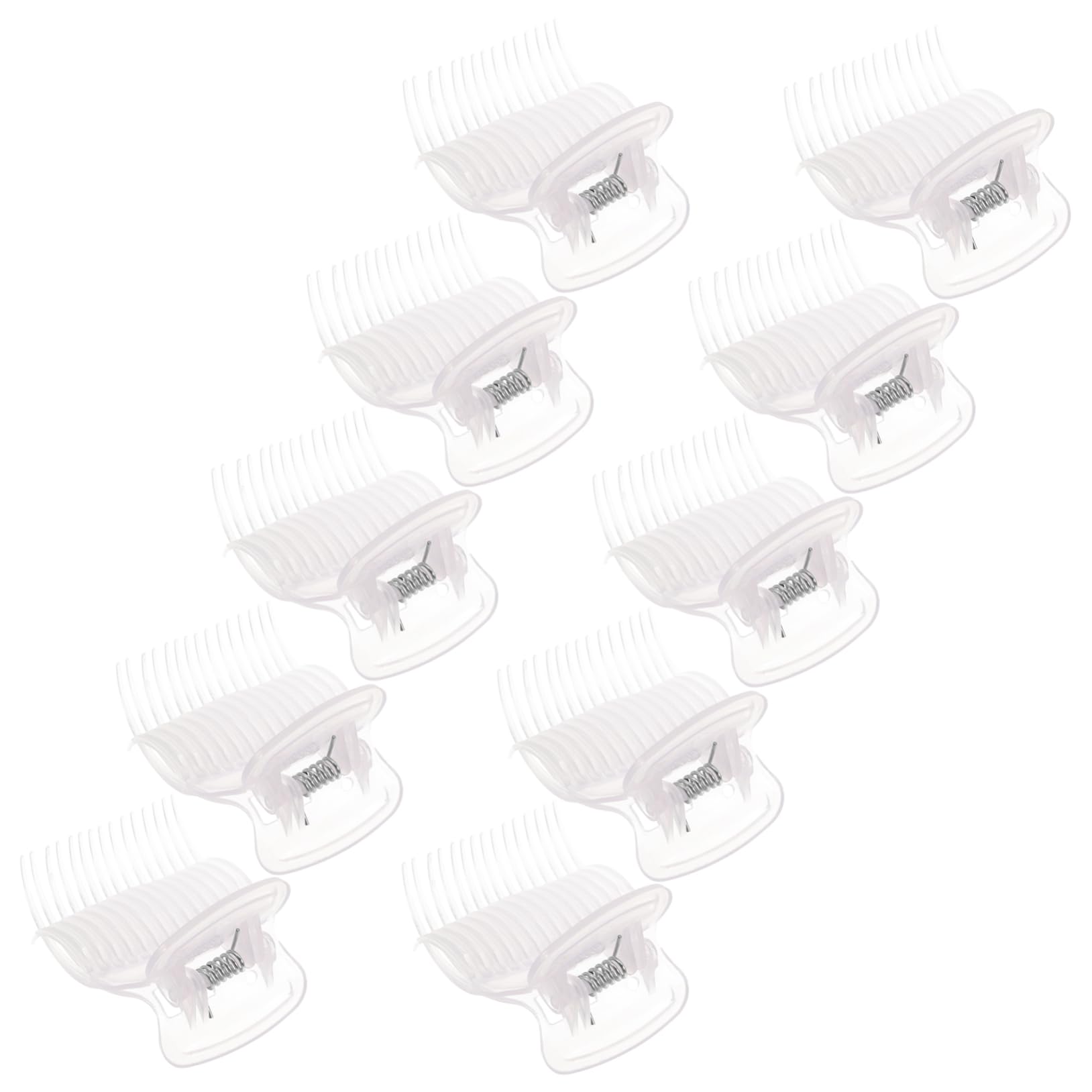 IWOWHERO Hot Curler Clamp Set 10pcs Roller Jaw Clamps Insulation for Safe Hair Coloring Perming