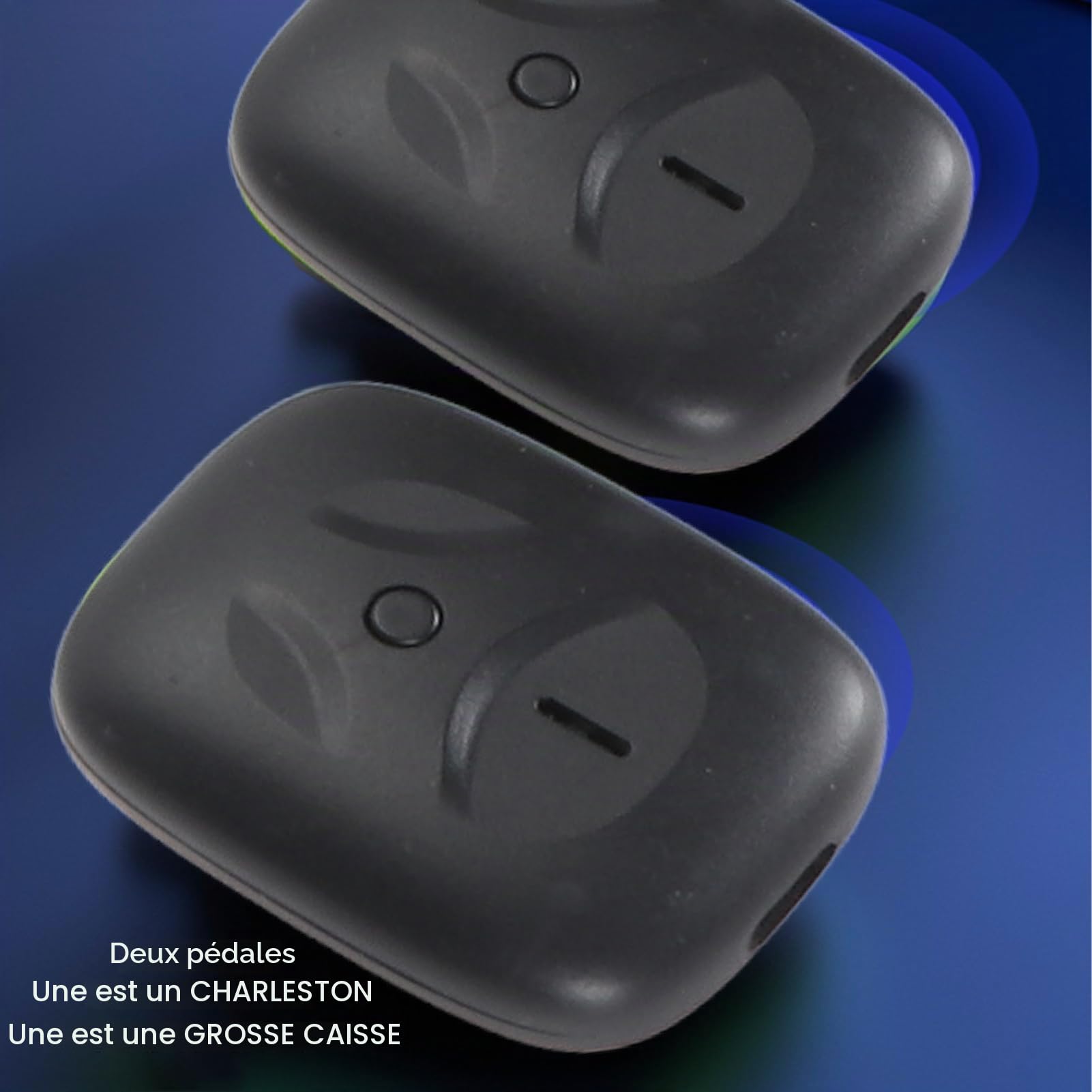 Ensemble de Batterie à Air électrique, Ensemble de Batterie électronique Virtuelle Portable, Virtuelles à Détection de Mouvement RVB 3D avec 8 Sons, pour Débutants, Enfants et Adultes (Black)