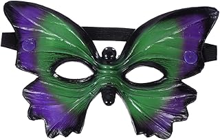 Gadpiparty Máscara De Halloween Roleplay Traje Preto Gras Máscara De Festa Máscara De Cosplay Assustador Máscara De Borboletas Máscara De Role Play Máscara De Hallowen Pu Máscara Maquiagem