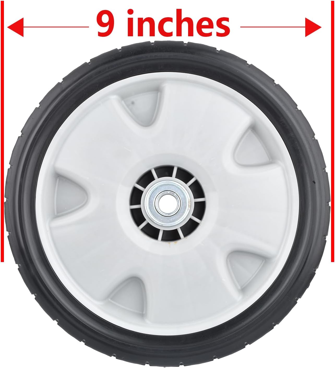 2pcs 9-inch Lawnmower Front Wheel 44710VH7010ZA Fit for Honda HRR216 HRX217 HRX537C Series Lawn Mower