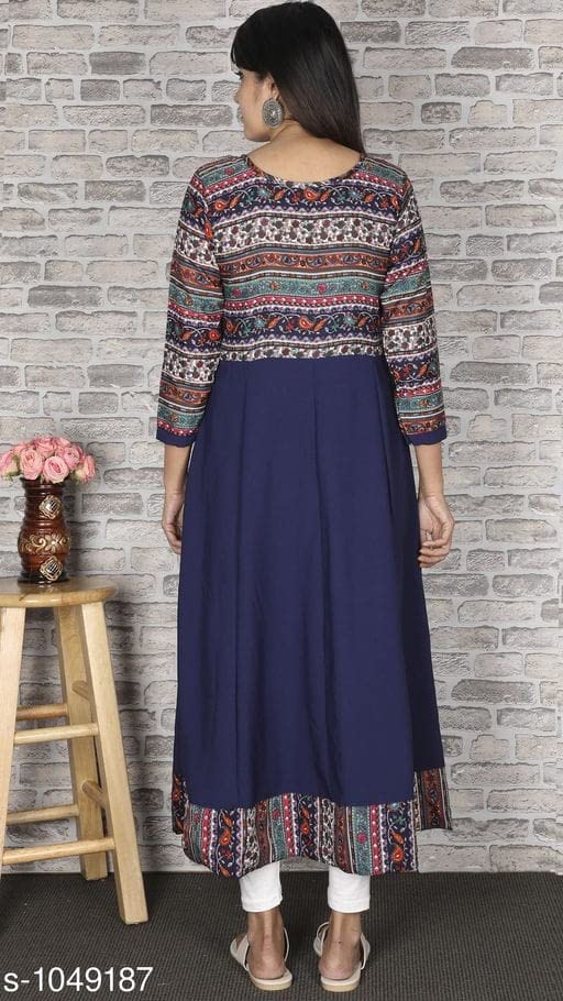 Image of GRECIILOOKS Crepe Kurta Set for Women | Kurta Set | Kurti Set for Women | Festive Kurta Set for Women