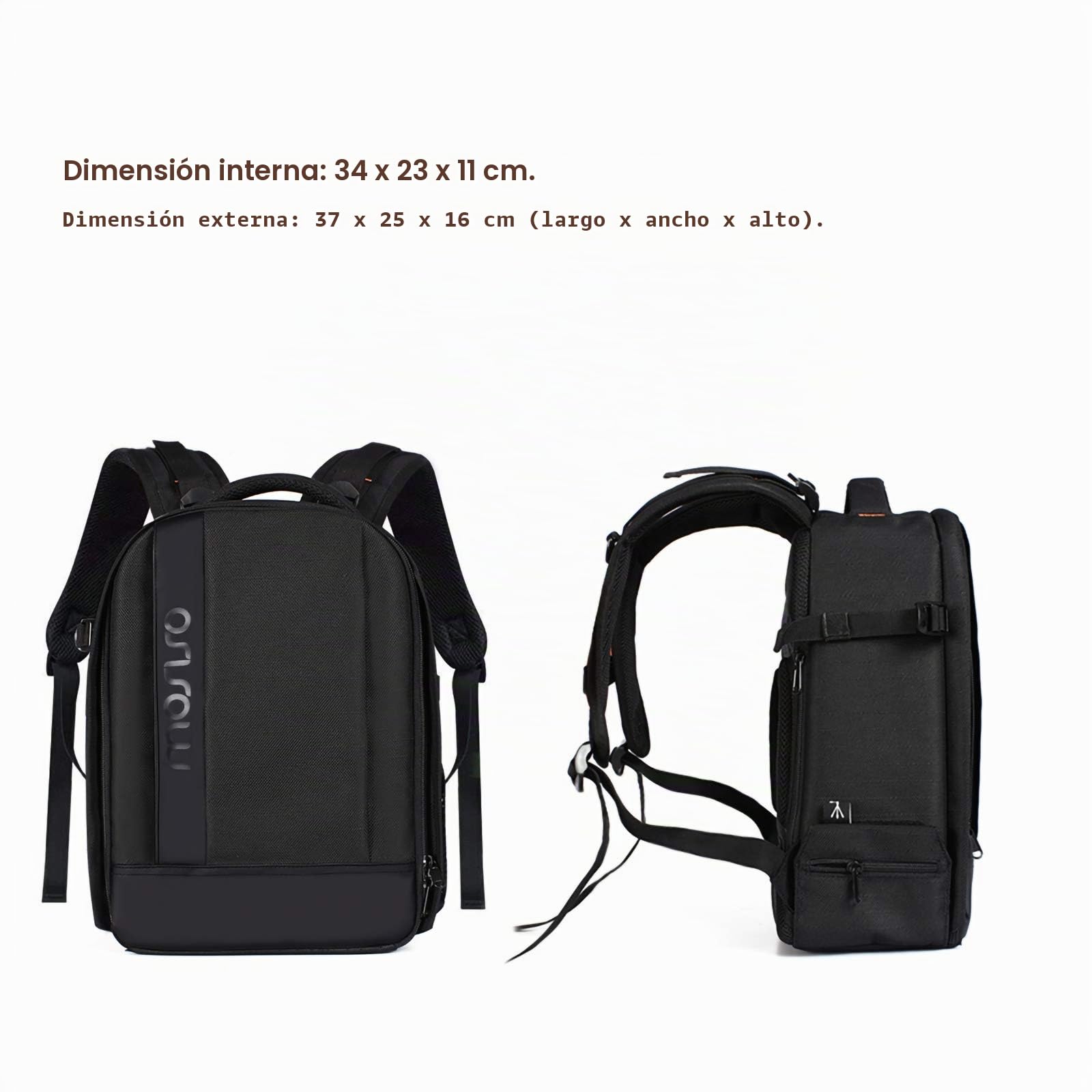 MOSISO Camara Mochila,Bolsa de Amortiguadora con Inserciones Modulares Personalizado&Trípode Soporte para Cámaras DSLR/SLR/Mirrorless Compatible con Canon/Nikon/Sony,etc.,Negro