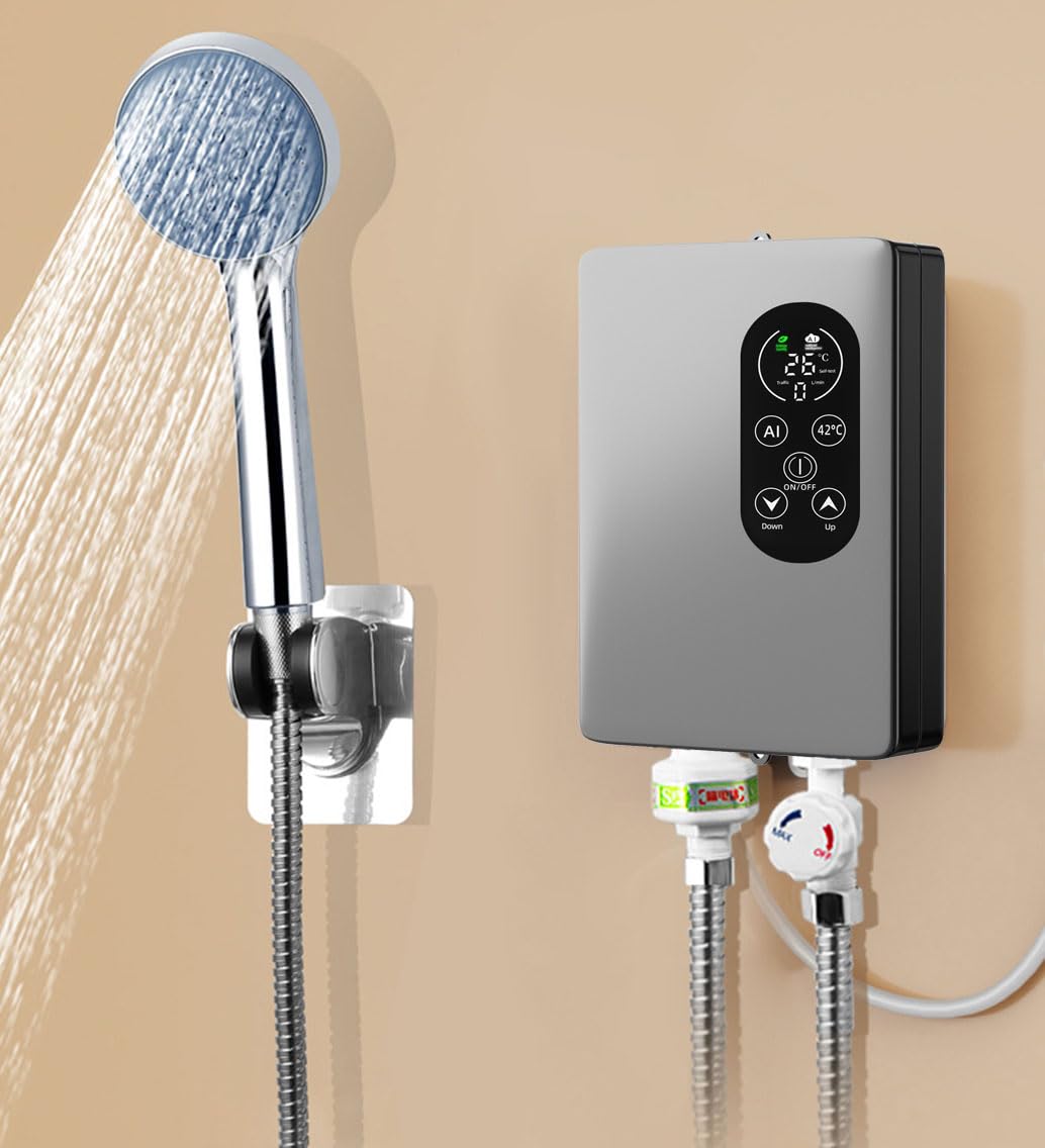 Scaldabagno elettrico istantaneo doccia doccia elettrica senza serbatoio Rubinetto dell'acqua calda Cucina Bagno Scaldabagno Istantaneo Rubinetto