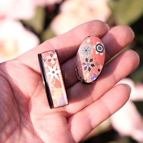 Miniatura 6 de Iron Tsuba & Alloy Samurai Fuchi Kashira Menuki - Exquisito diseño floral tallado a mano, accesorios antiguos de espada katana japonesa para artes