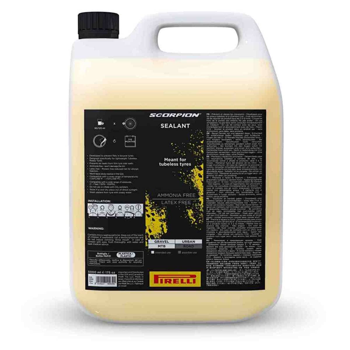 Pirelli Scorpion MTB Bicycle Tyre Sealant 5 Litre Bottle — image 1