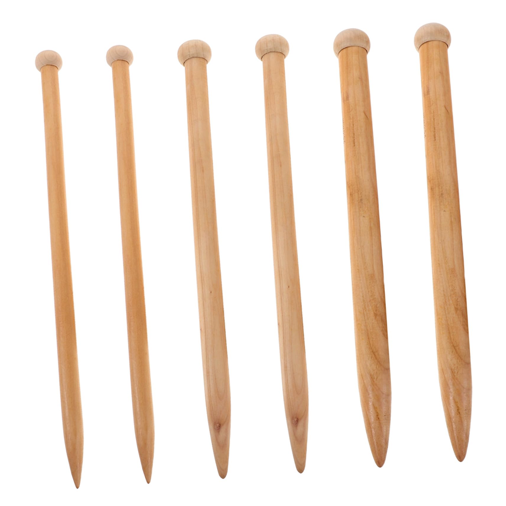 SEWOART 6 Stück Jumbo Holz-stricknadeln Gerade Dicke Nadeln Für Grobe Anfänger DIY Decken Schals Handarbeit Werkzeug Für Vielseitige Bastelprojekte