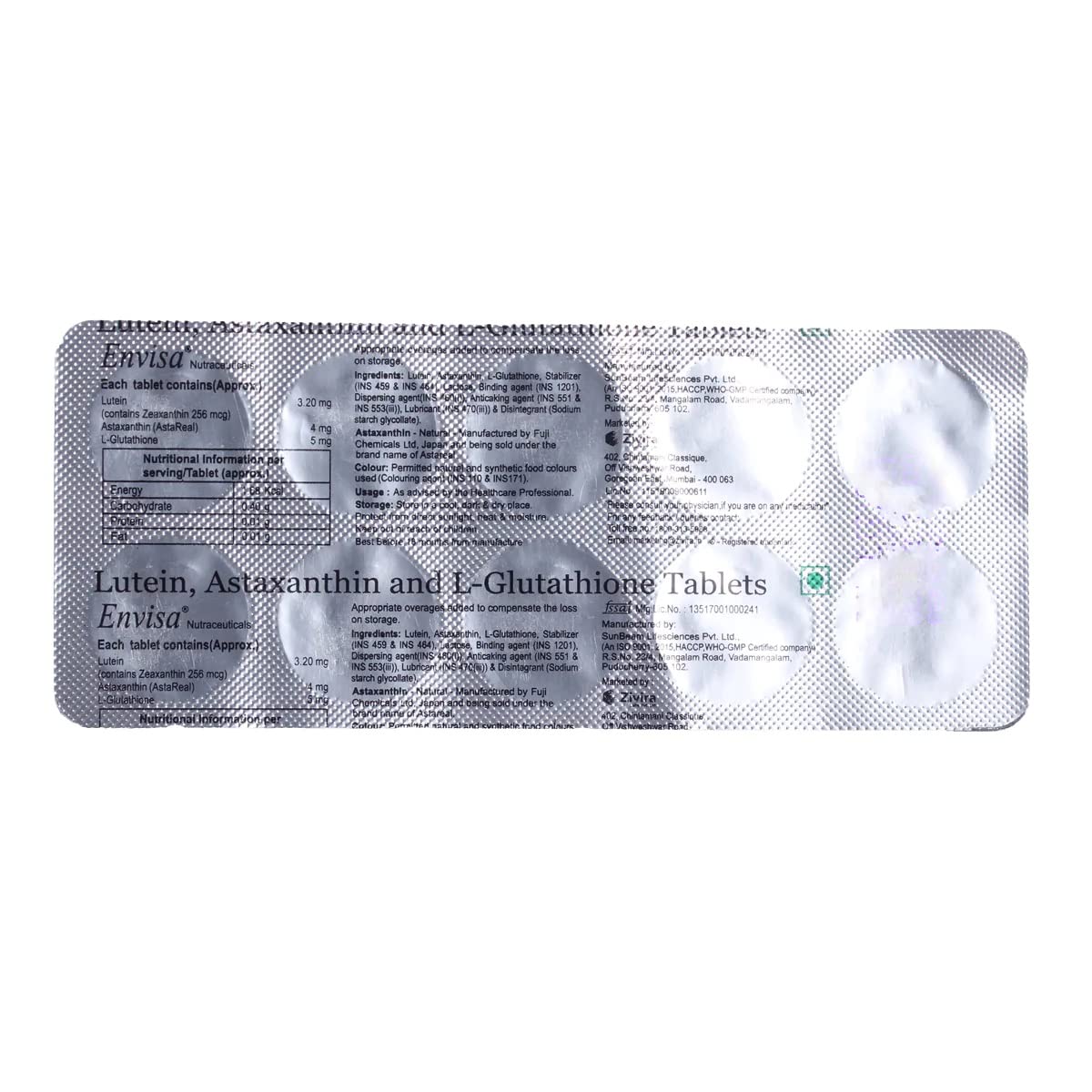 Envisa - Strip of 10 Tablets