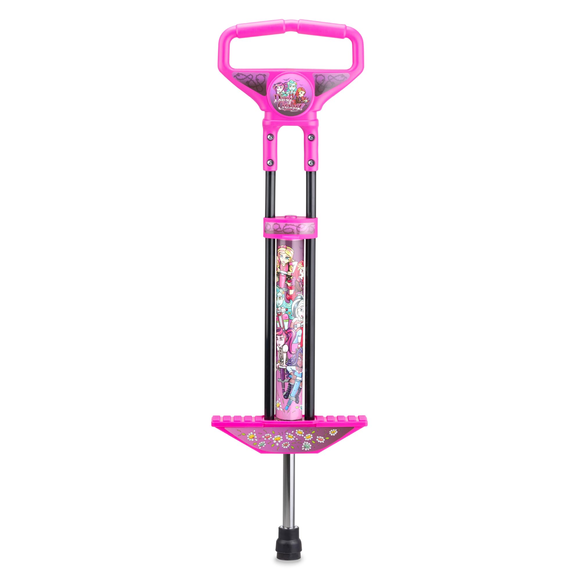 Xootz Pogo Stick Jumper Stick For Kids Girls and Boys, Daisy Crushaz Design Pink