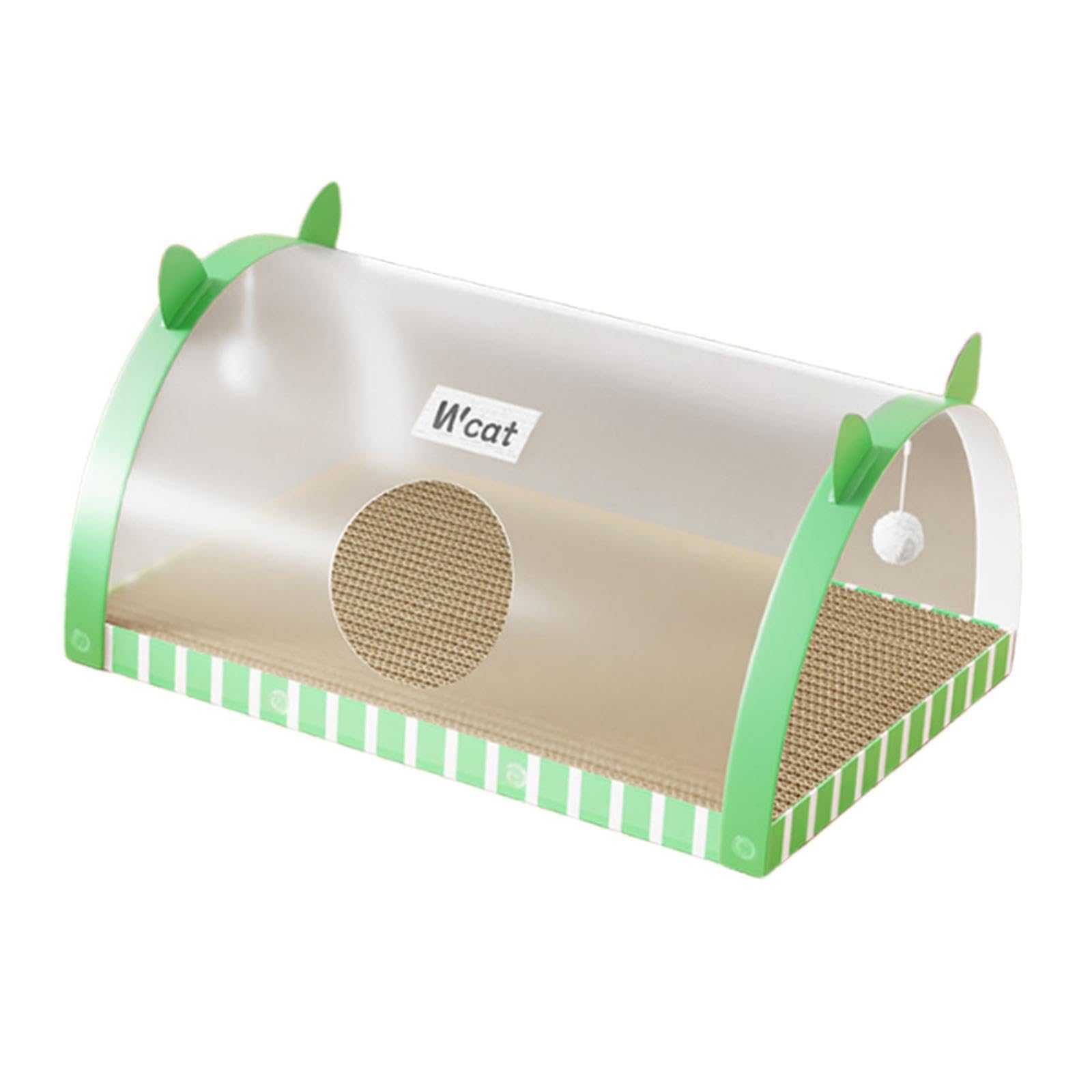 KESOTO Cueva para Gatos Y Juguete Interactivo en Formato, Green and L