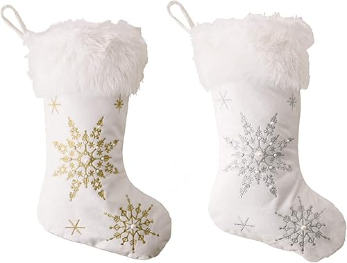 Medias de Navidad personalizadas con puño de felpa de 20 pulgadas, calcetines de Navidad grandes, regalo antiguo para fiestas familiares,