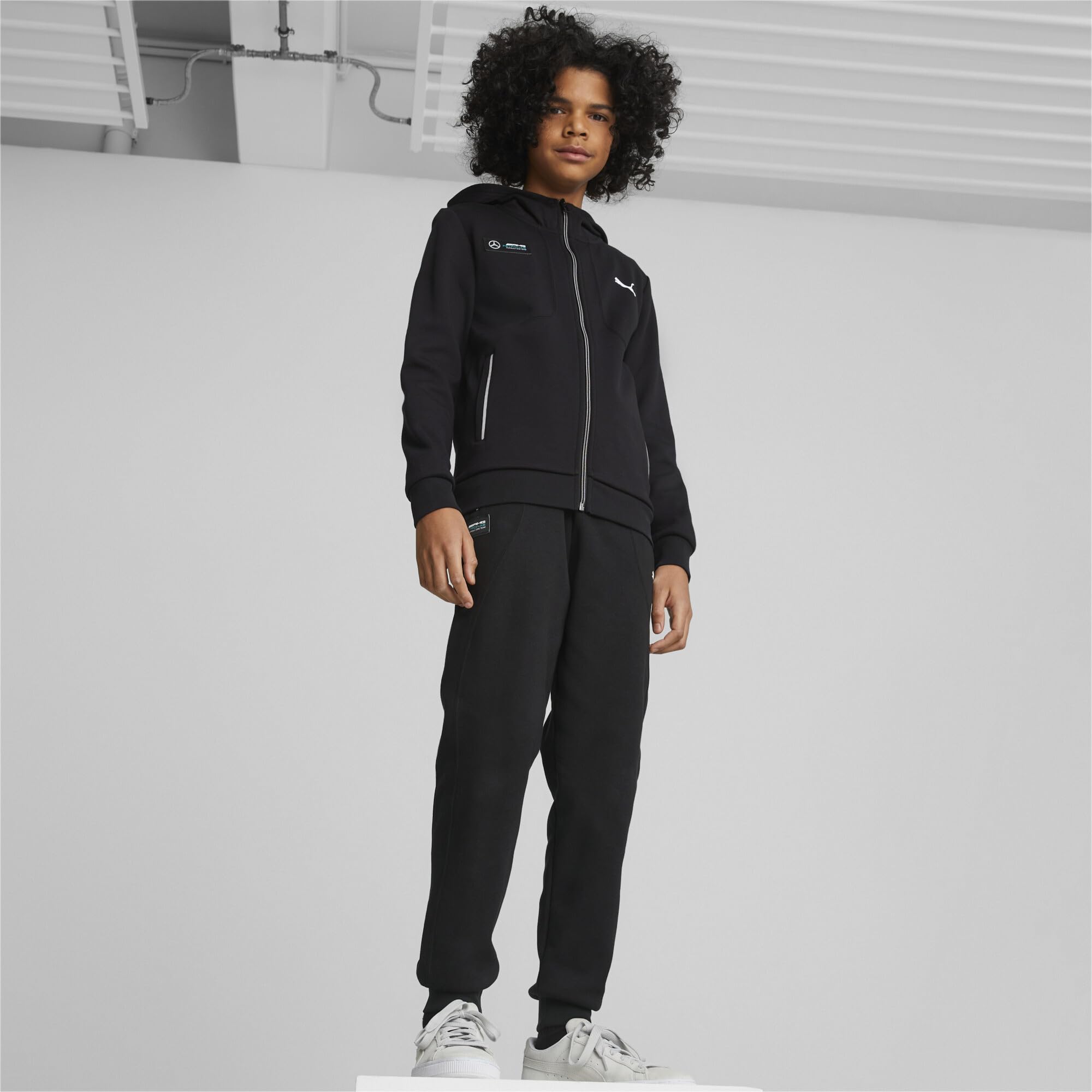 PUMA Felpa con cappuccio Mercedes-Amg Petronas Motorsport per bambini