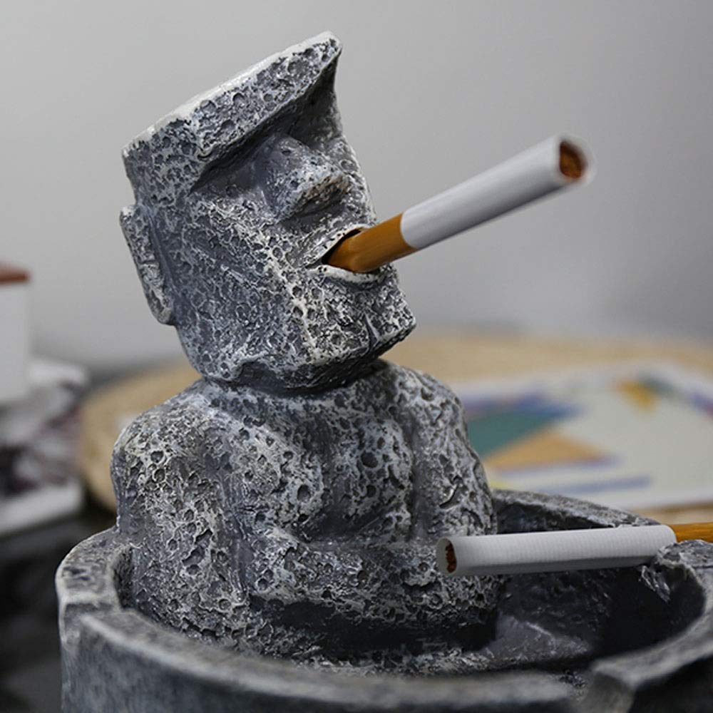 COLiJOL Cigarette Holder Stone Statue Ashtray for Cigarettes Resin Smoking  Ashtray Organizer Ash Tray Holder Home Sand Sculpture Ornaments Ashtray  Outdoor : Amazon.se: Automotive