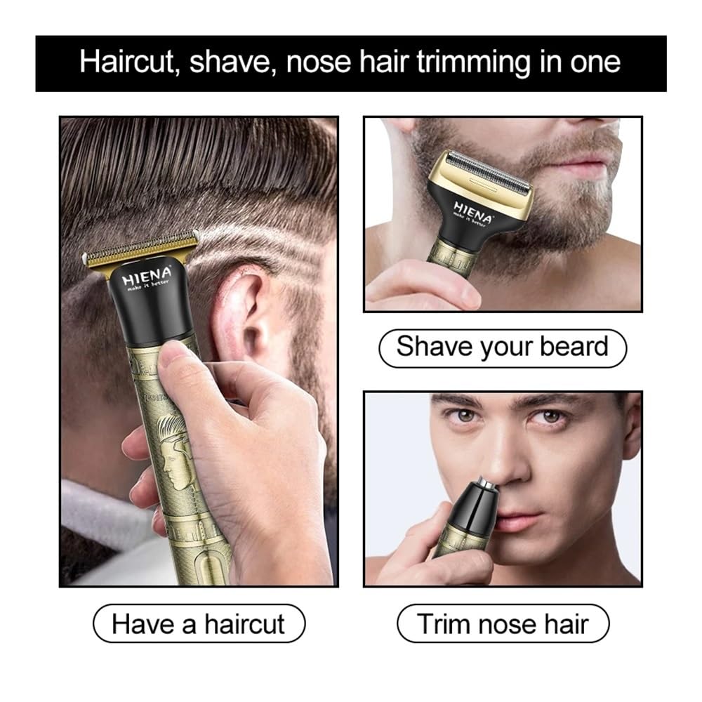 Razors - Cortadora de pelo profesional para hombre, recargable por USB, multifunción, multiuso, 10.000 rpm, afeitadora eléctrica de alta potencia