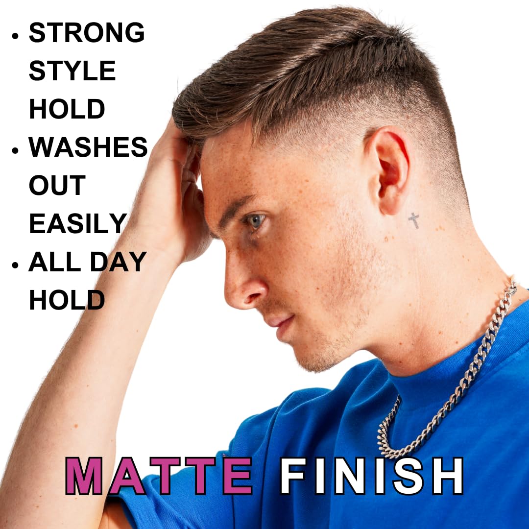 CRAZY BULL PLAY HARD - Ultra Strong Hold Styling Texture Full Matte Paste (100g) i grzebień