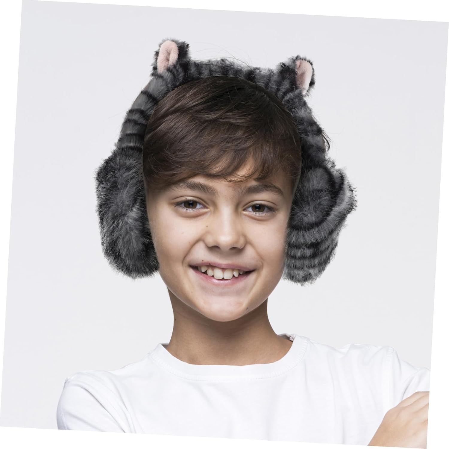 Ipetboom Winter Ear Muffs for Boys and Girls Plush Earmuffs Warm and Windproof Ear Covers for Boys and Girls for Outdoor Use Cold Weather