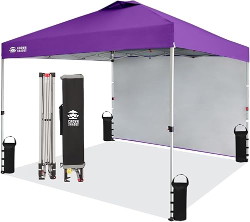 Miniatura 98 de CROWN SHADES - Toldo desplegable de 10 x 10 pies con 1 pared lateral, tienda de campaña de playa que se arma con solo presionar un botón, glorieta