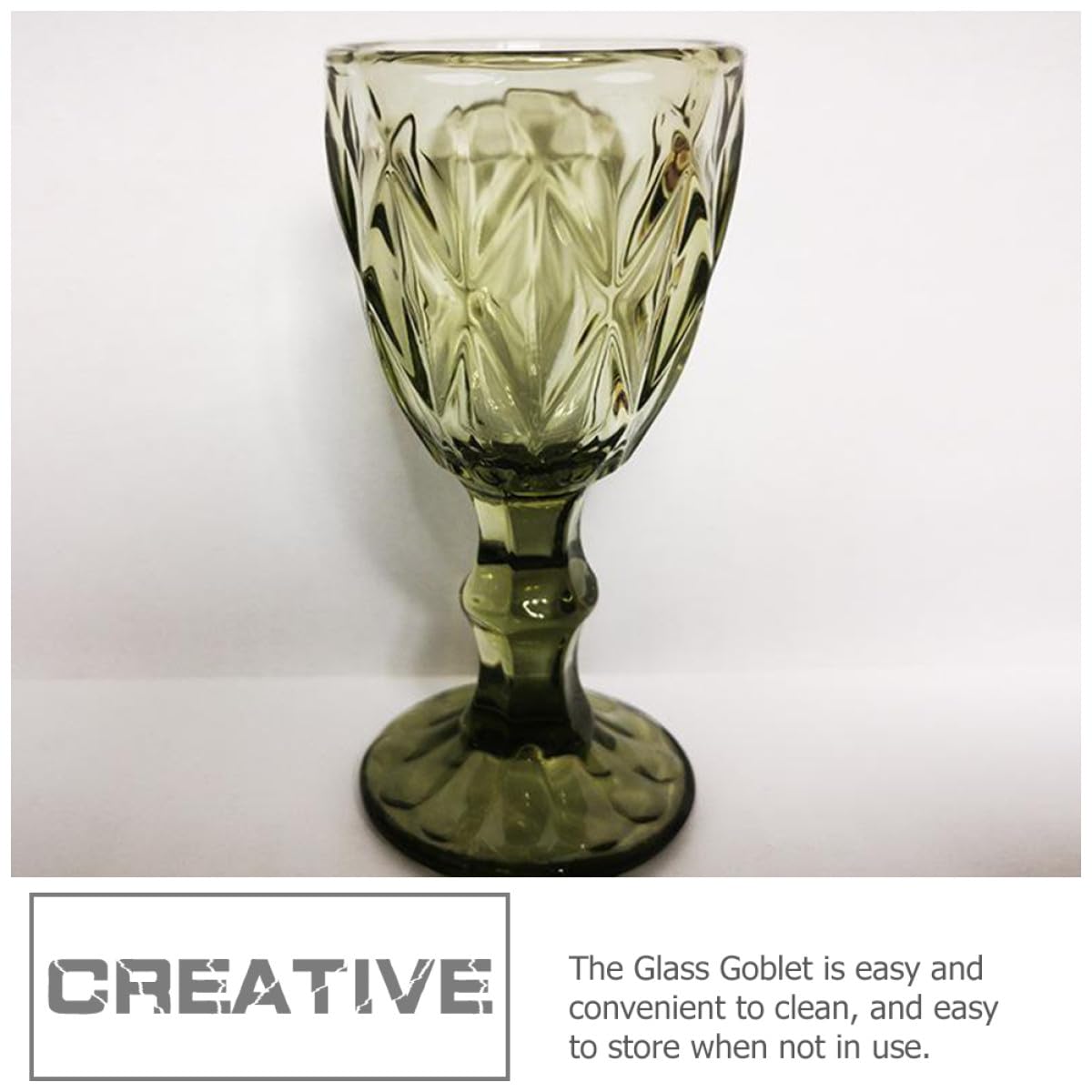SHINEOFI 3 Copas de Vino de Vidrio Cristalino Resistentes y Fáciles de Limpiar Vintage Diseño Único Ideales para Bares y Eventos Obsequios