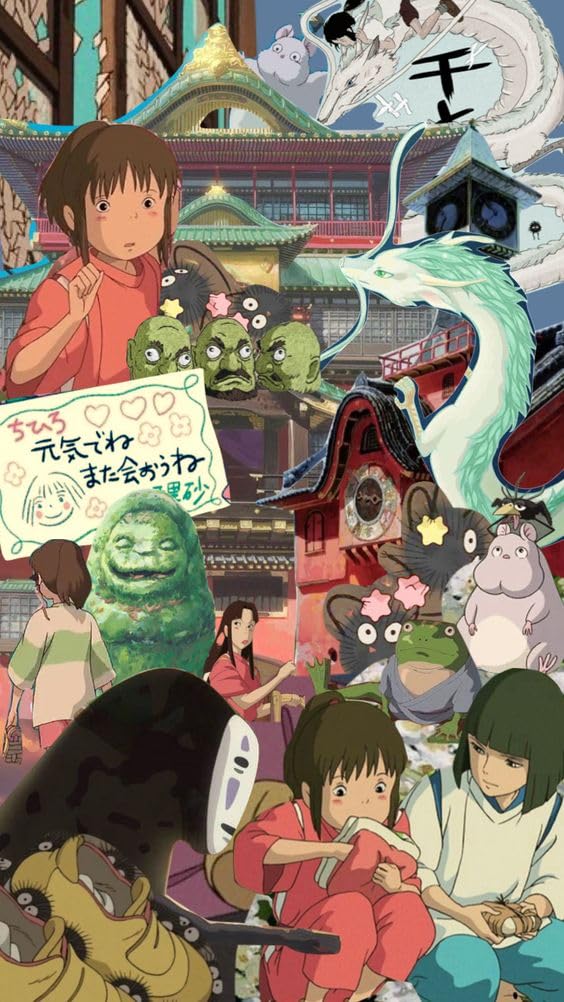 Spirited Away Anime Manga Poster - 170 GSM 12x18 Unframed Multicolor Perfect for your Wall HOMEDECORE445