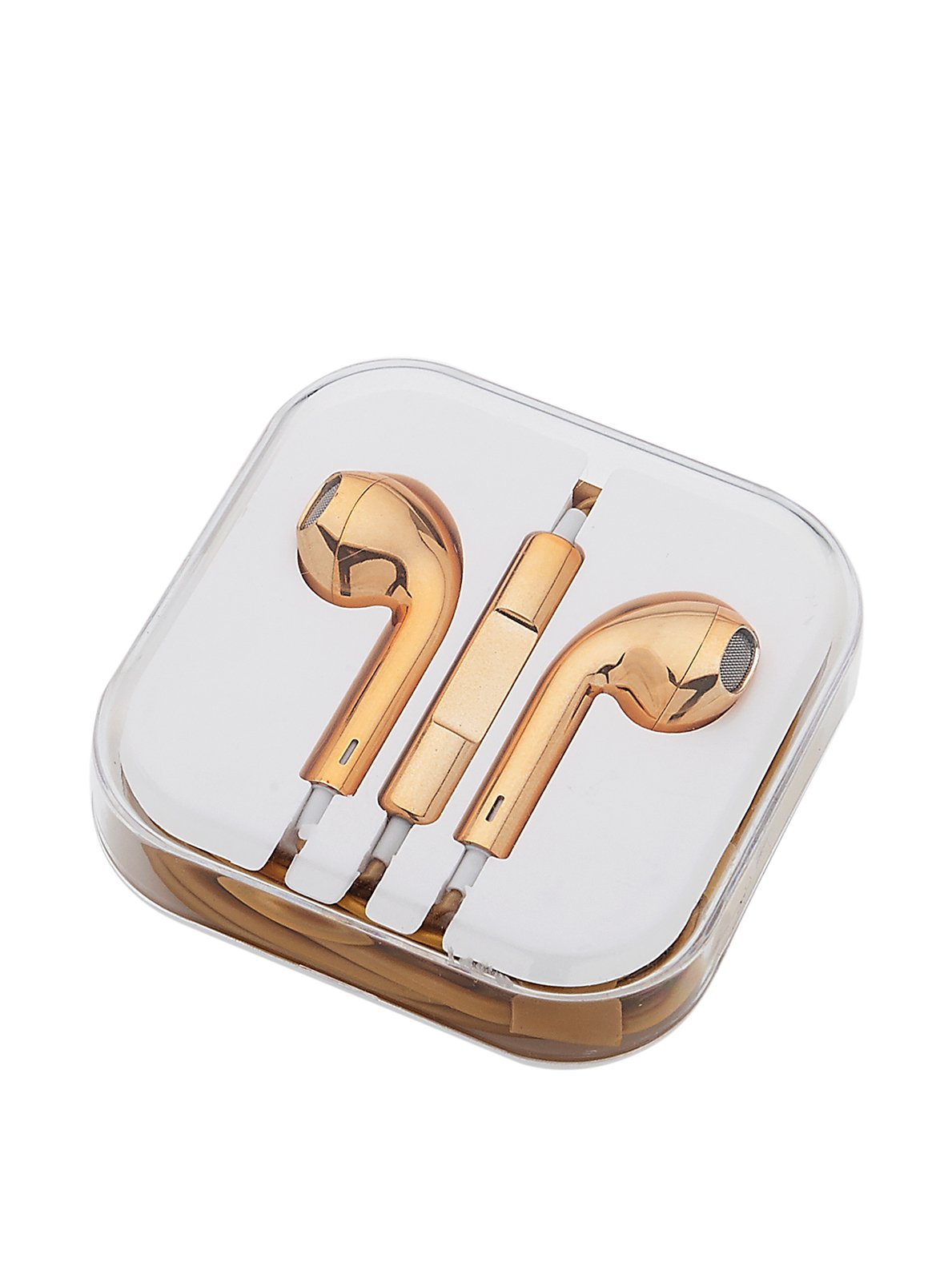Gold Metallic Earbuds