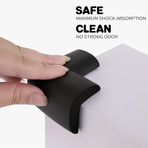 Miniatura 3 de Paquete de 8 protectores de esquina suaves precintados, protectores de esquinas de mesa, fundas de esquina de seguridad para bebés, cojines de
