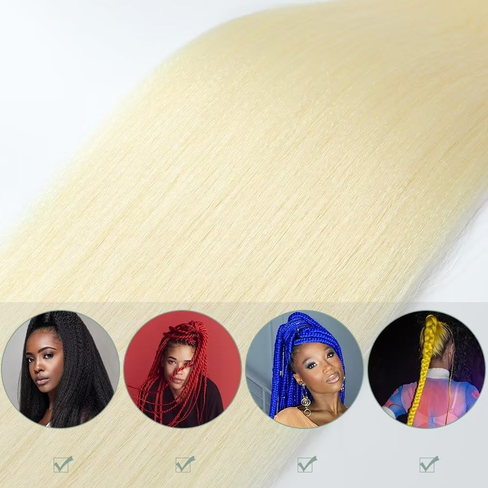 YDDM Capelli Per Treccine Africane Morado Extension Treccine Texture Yaki Easy Install per Principianti 32 Pollici 3 Pezzi Capelli Leggeri e Naturali per Box Braids, Twist e Crochet — view 175