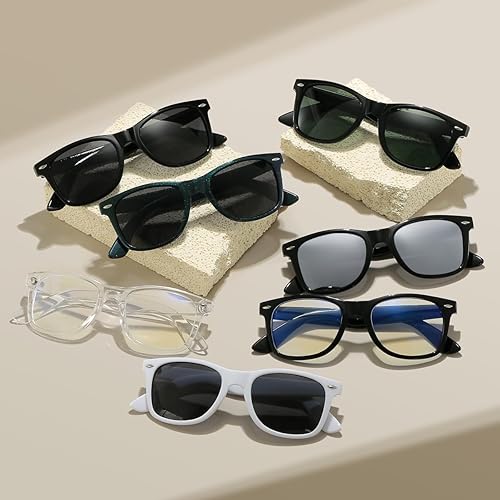 Miniatura 6 de Retro Rewind - Lentes de sol polarizados clásicos para hombres y mujeres, gafas de sol de conducción, sombras de los años 80, marco cuadrado