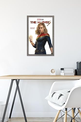 Miniatura 70 de Trends International Marvel The Marvels - Póster de pared de la serie Captain Marvel Feature Series, 22.37 x 34.00 pulgadas, versión enmarcada