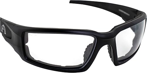 Miniatura 6 de Alpha Omega 5 lentes de sol de espuma acolchada Z87.1 para hombres o mujeres, lentes transparentes con marco negro