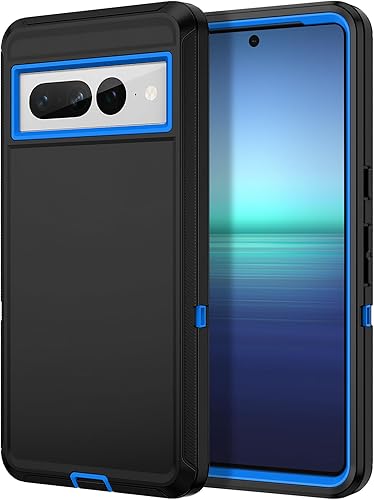 I-HONVA Funda para Google Pixel 7 Pro a prueba de golpes, a prueba de polvo y caídas, protección de cuerpo completo de 3 capas sin protector de