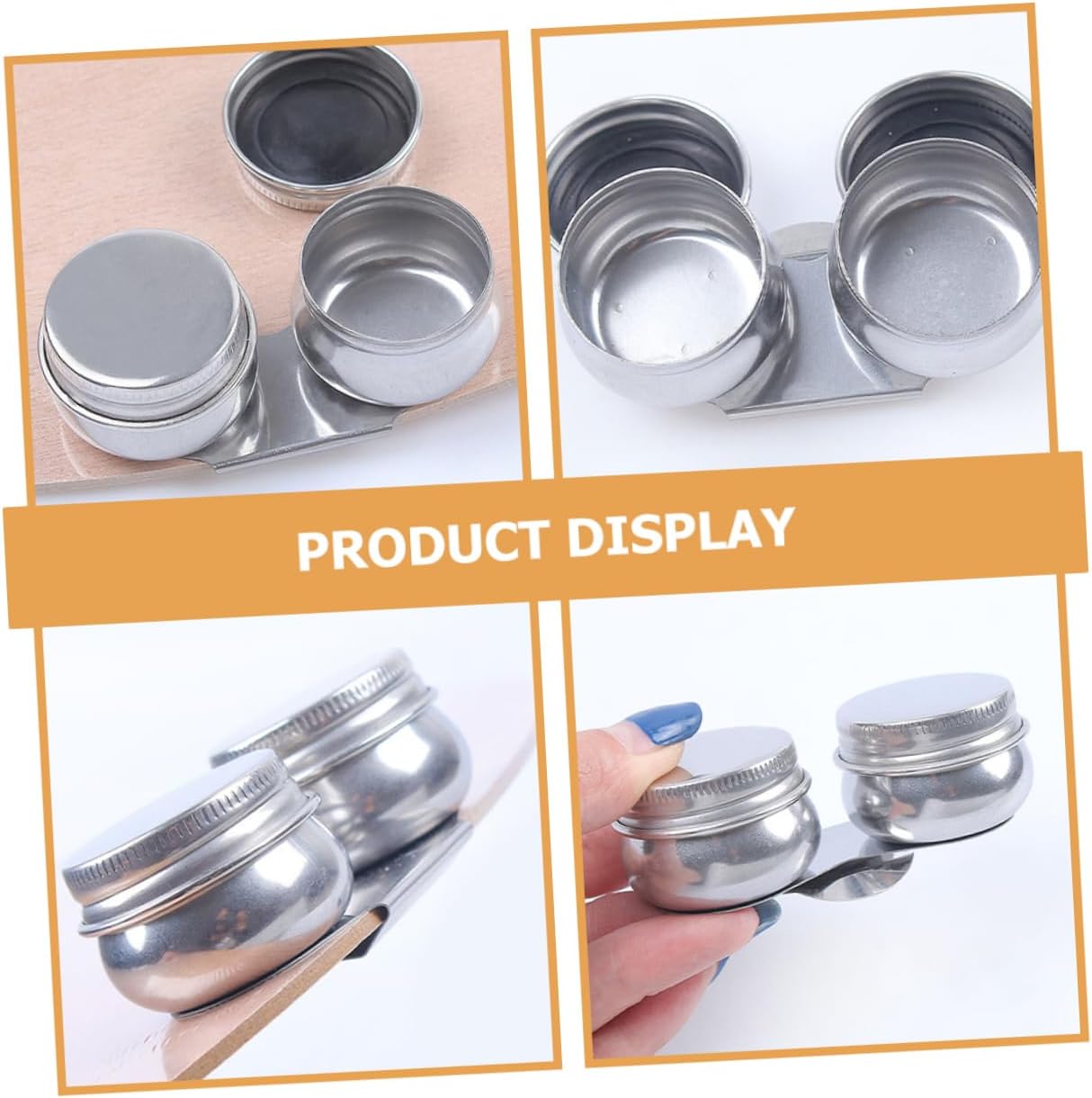 Stainless Steel Palette Cup Professional Oil Painting Container with Sealed Lid Compact Design for Easy Mixing and Cleaning for Studios and Home Use