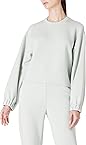 Amazon Brand - find. Women's Sweatshirt With Ruched Sleeves (Grey, M)