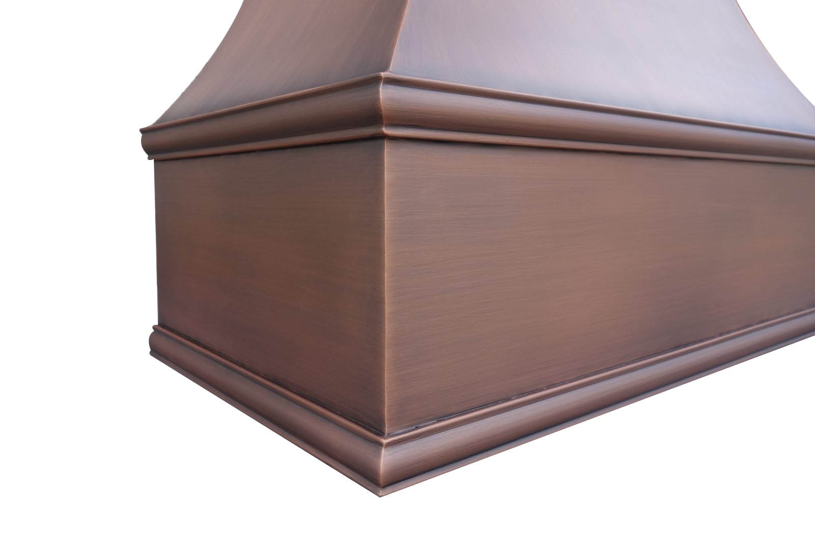 SINDA Hand-Hammered Copper Vent Hood Comes with SUS304 Professional Range Hood Insert, 36"W x 36"H, Wall Mount, Smooth Texture-Antique Copper, H7SW3636 - 2