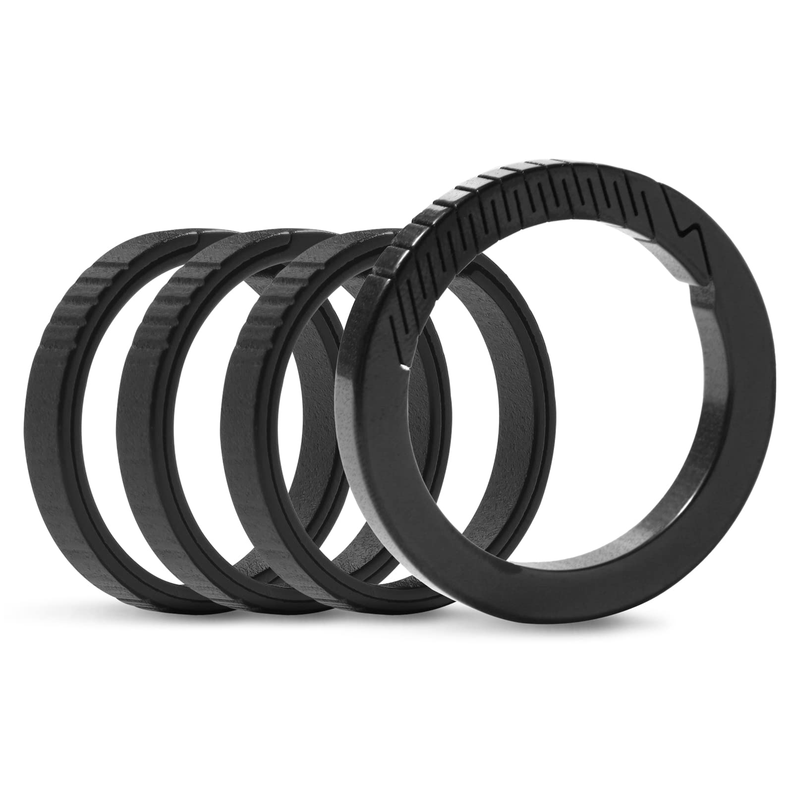 TIKIDESIGNTitanium Carabiner Keyring, Round Keychain, Small Titanium Carabiner Hook for Organizing Keys and EDC Mini Tools