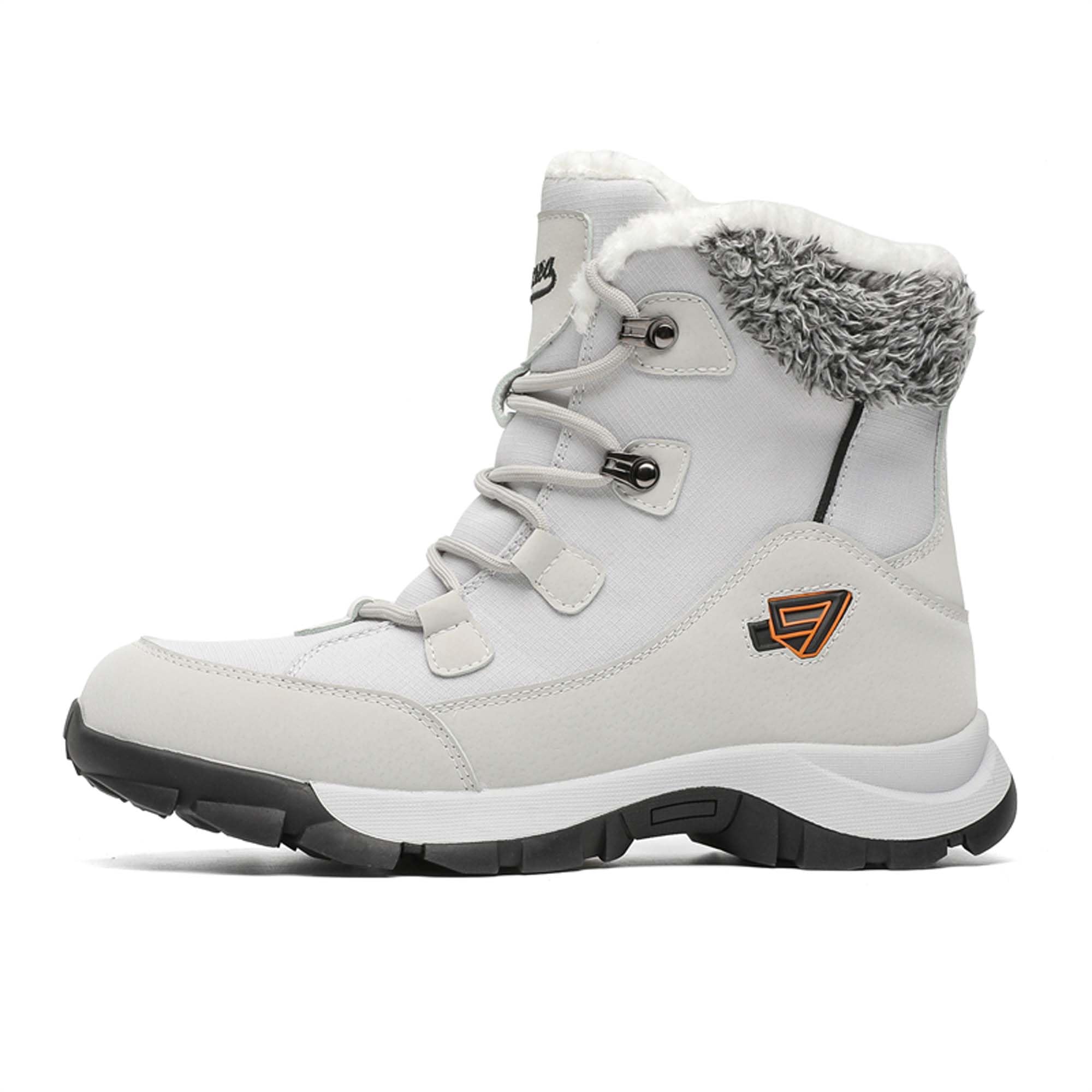 Large size couple snow boots, thick soled men's and women's outdoor casual shoes with plush short boots and cotton shoes