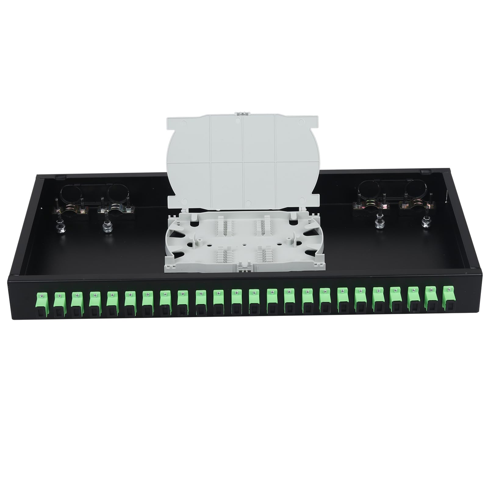 Sc/apc Fiber Optic Cable Xunsomten 24 Port SC-APC Fiber Optic Patch ...