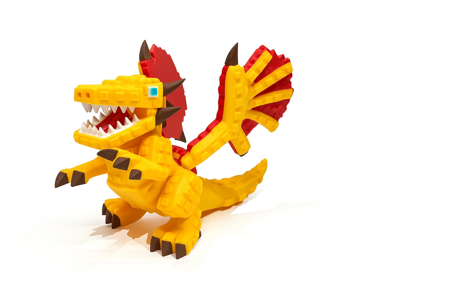 Dragon Cannelloni – Figura articulada Brainrot Italian Memes XXL de 21 cm – Colección Oficial Brainrot - Dragón Amarillo Brain Rot – Dragón Caneloni Figura Coleccionable Viral - 67 Tralalero Tung Tun