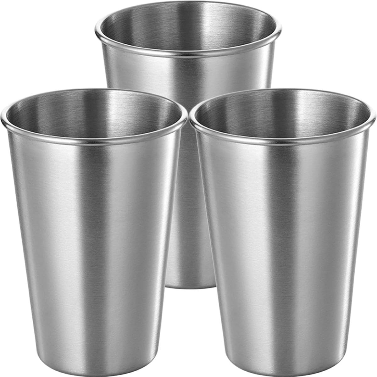 Vasos de acero inoxidable de alta resistencia juego de 3 copas de 500ml anti deformación