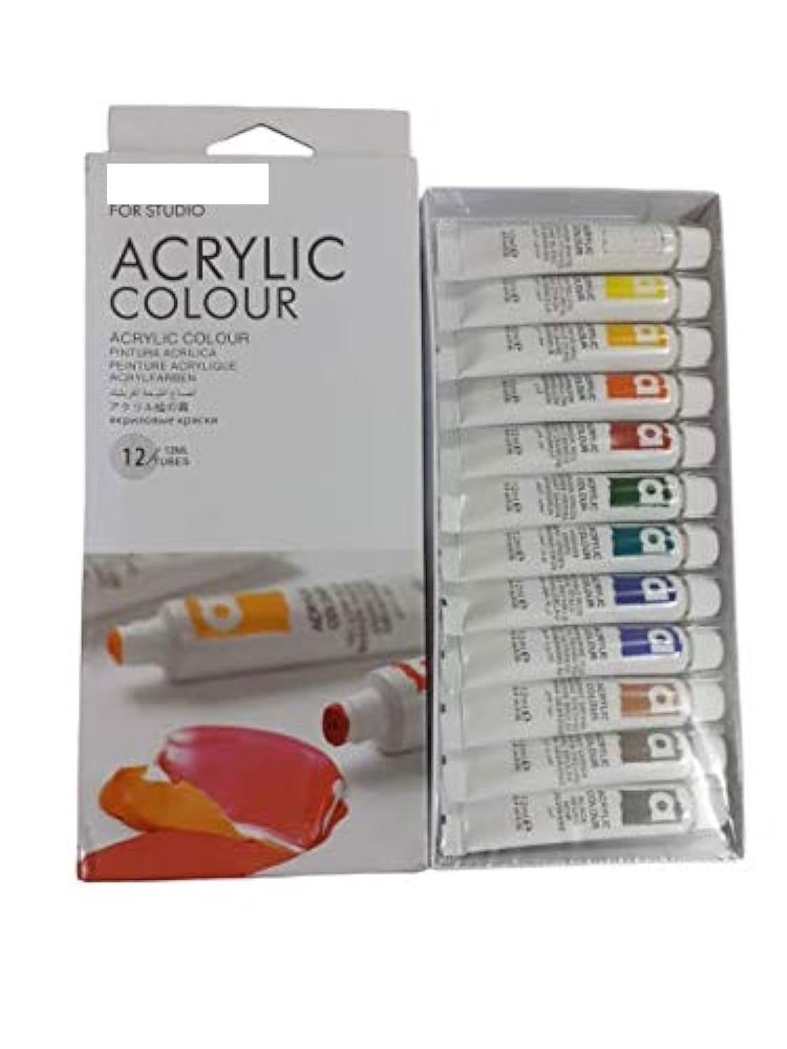 53ARTS Artist Quality 12 Shades Paint Set (Acrylic)